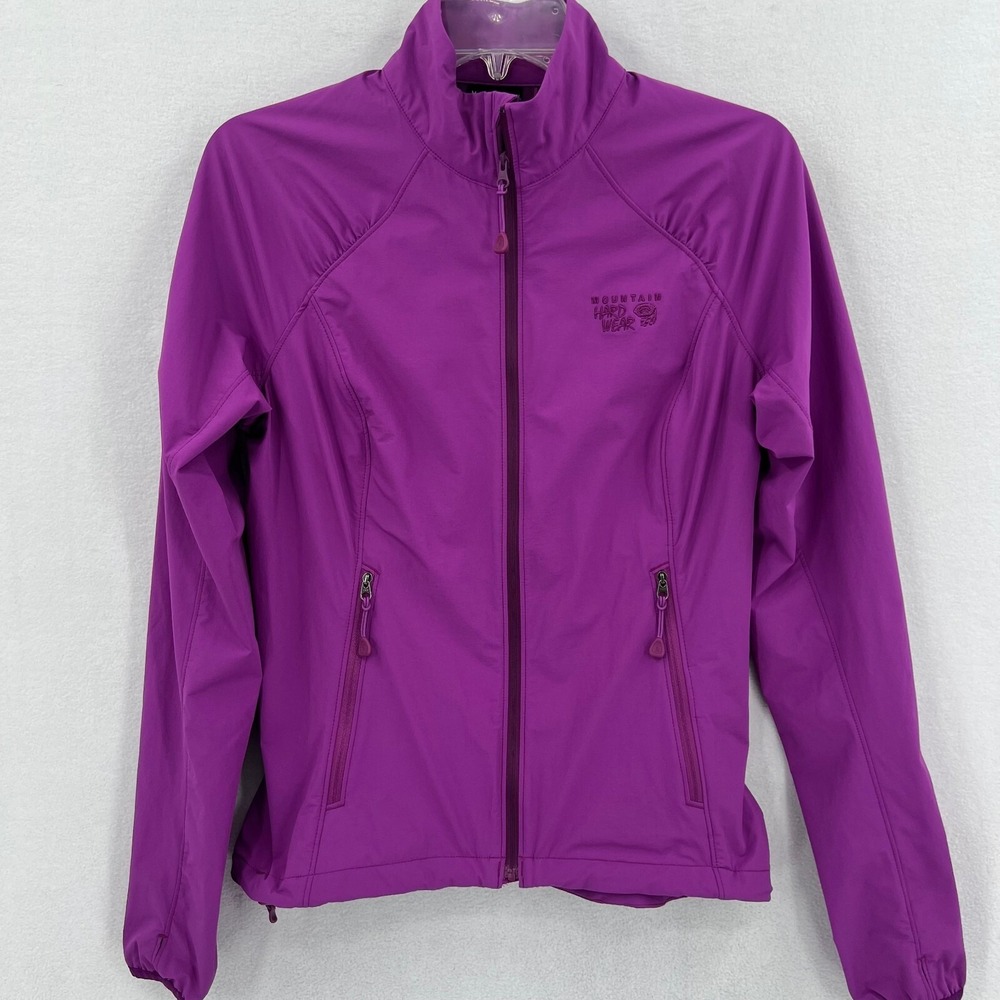 Mountain Hard Wear Windbreaker Jacket Womens Size Small Purple‎ Full Zip